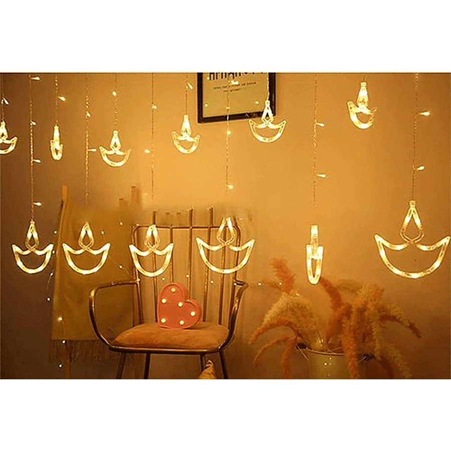 Desidiya LED Diya Shaped String Lights - Energy Efficient