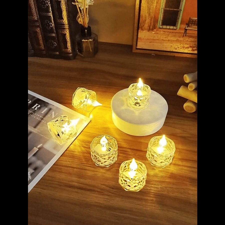 Desidiya Tea Light Candles - Flameless LED