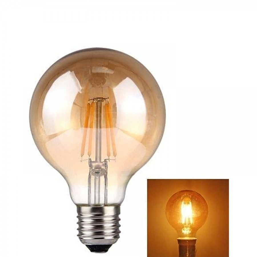 Desidiya Edison Tungsten Filament G80 4W E27 LED Bulb Warm White