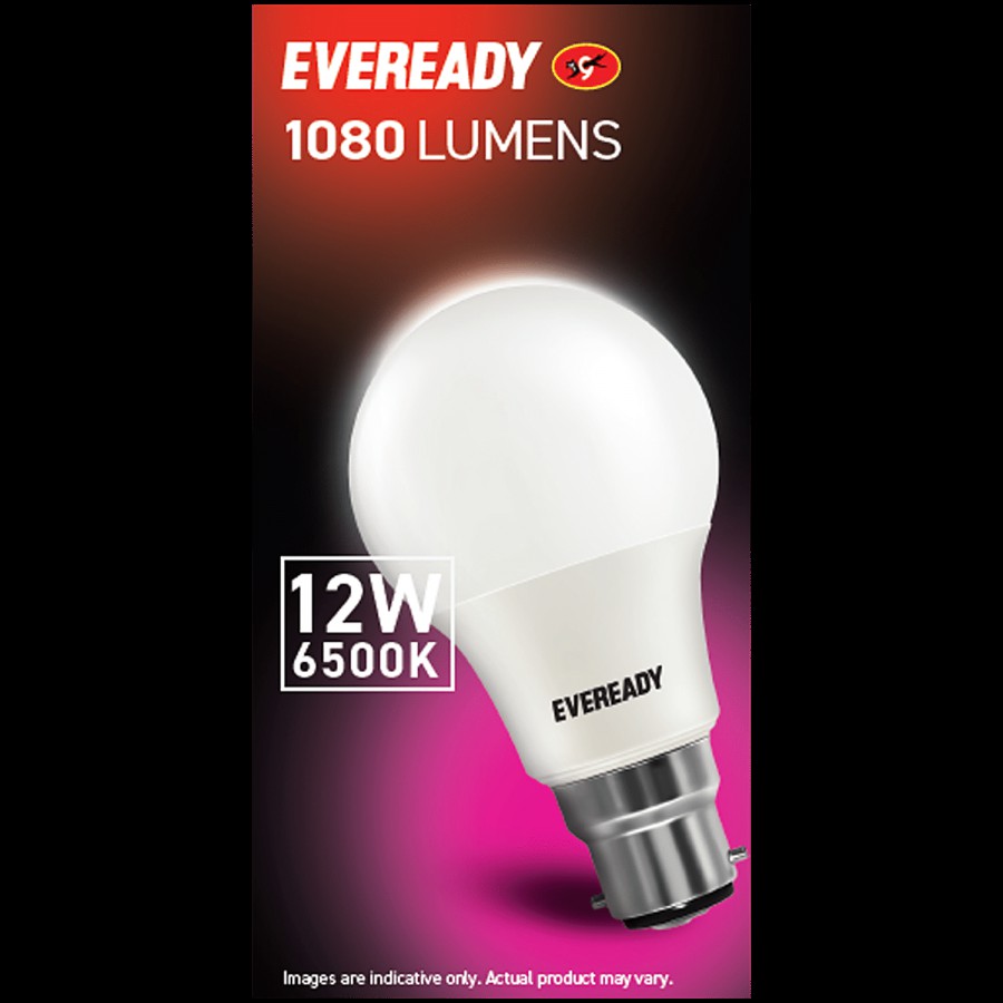 Eveready 12W LED Light Bulb Cool Day Light 6500K 100 Lumens Per Watt