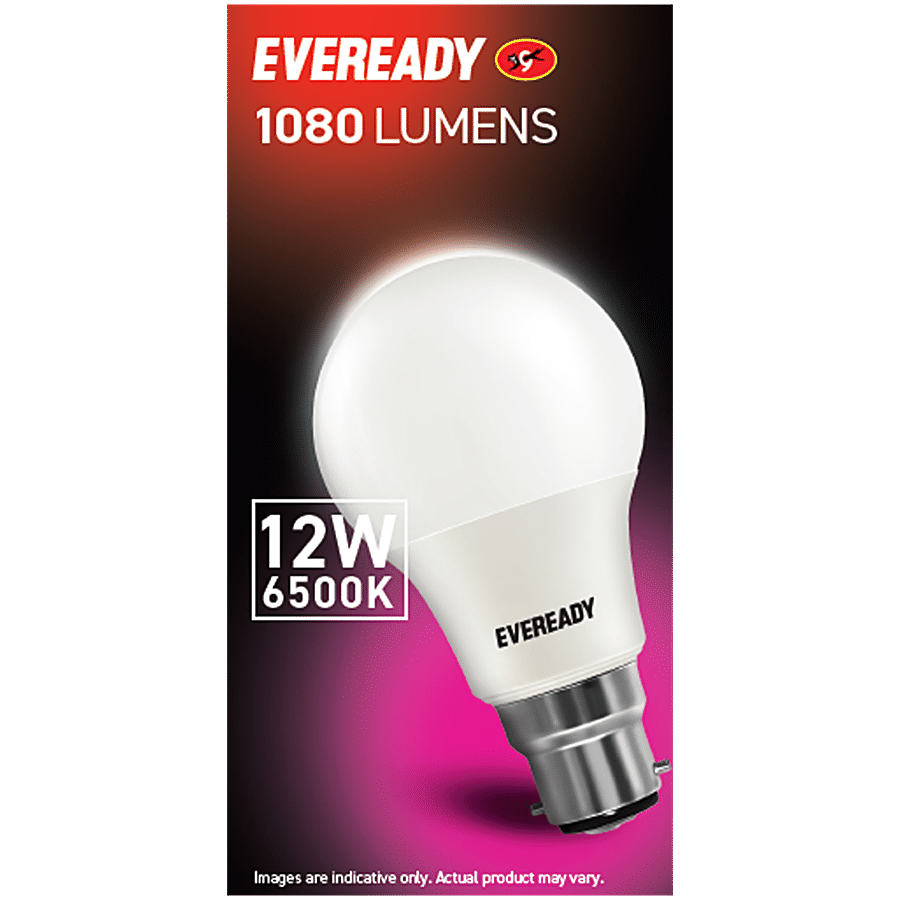 Eveready 12W LED Light Bulb Cool Day Light 6500K 100 Lumens Per Watt