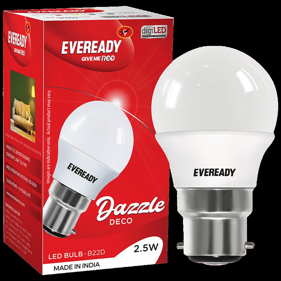 Eveready 2.5 W LED Light Bulb Cool Day Light