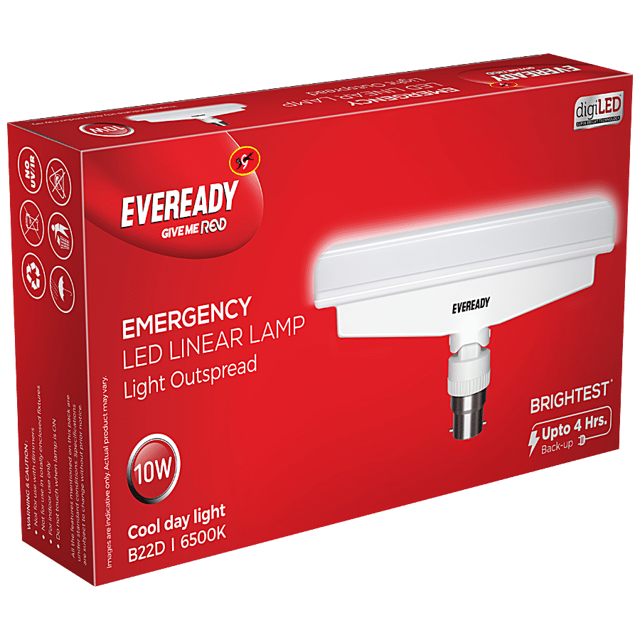 Eveready Emergency LED Linear Lamp - White/Crystal White