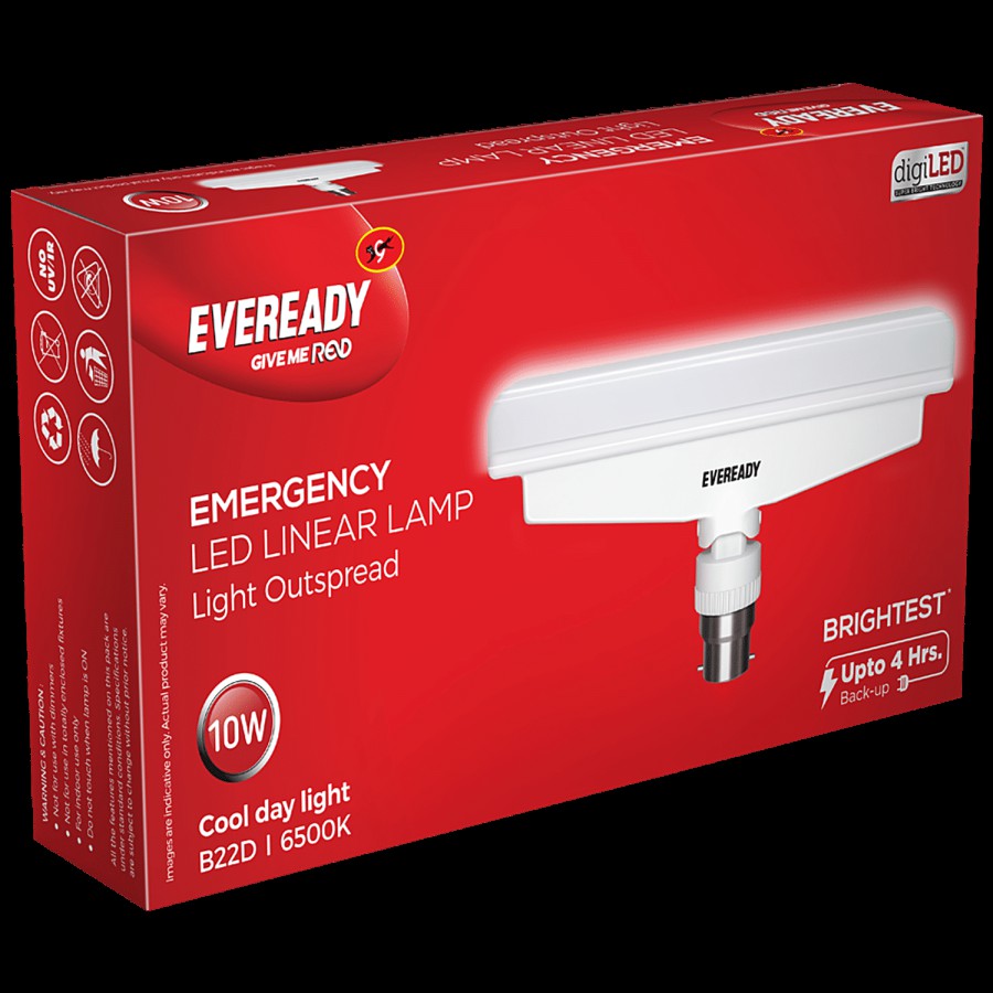 Eveready Emergency LED Linear Lamp - White/Crystal White