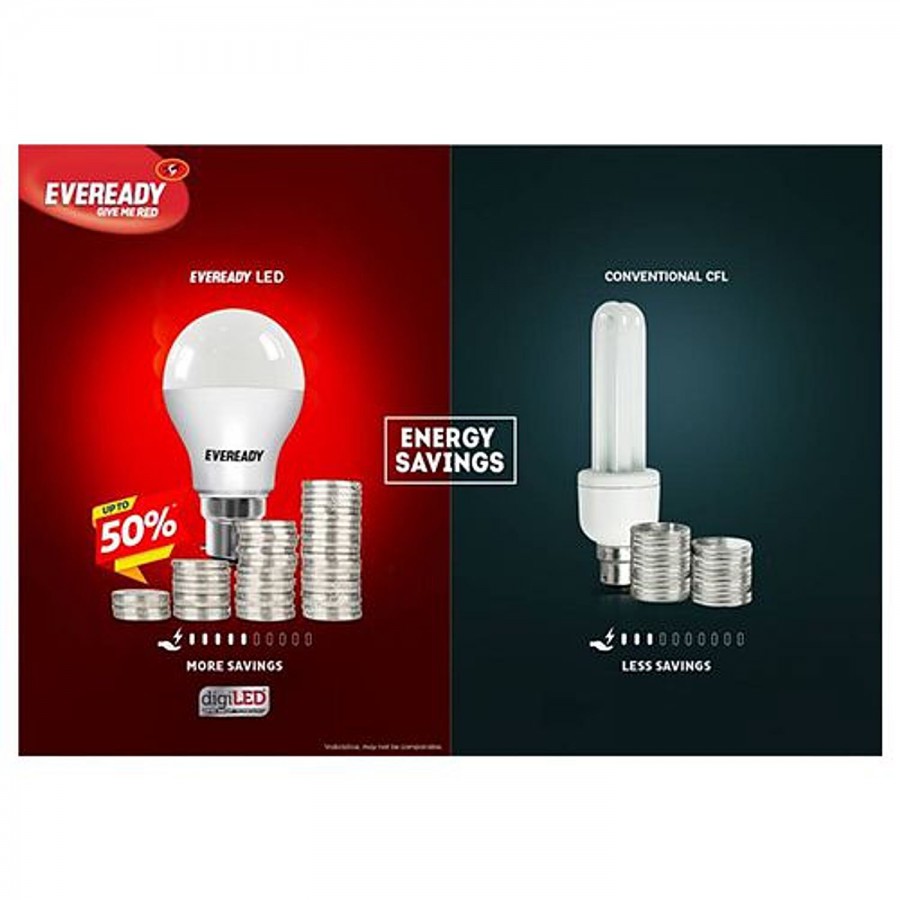 Eveready LED Bulb 9W Combo