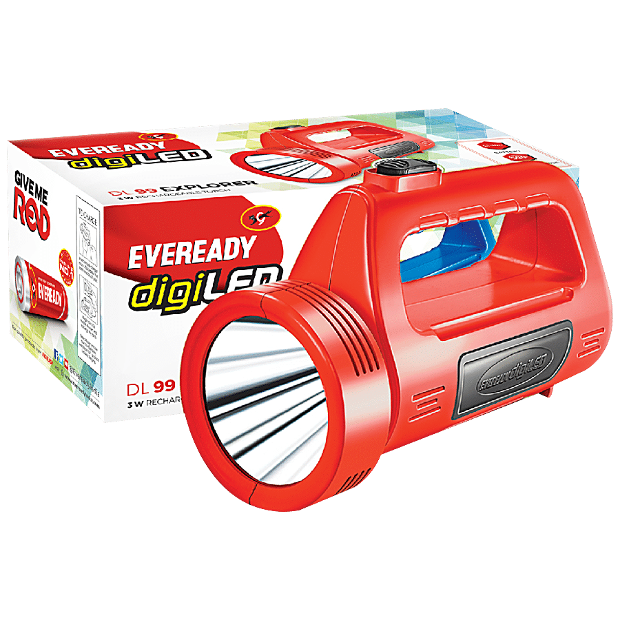 Eveready LED Rechargeable Torch - Plastic