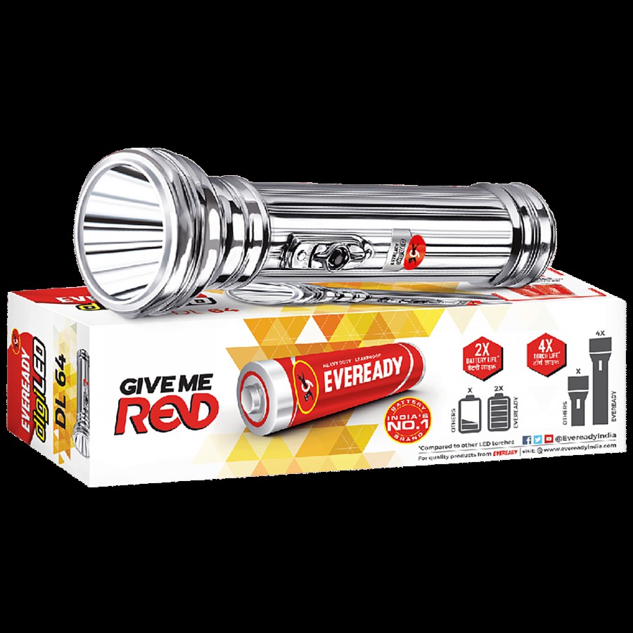 Eveready LED Torch - Brass