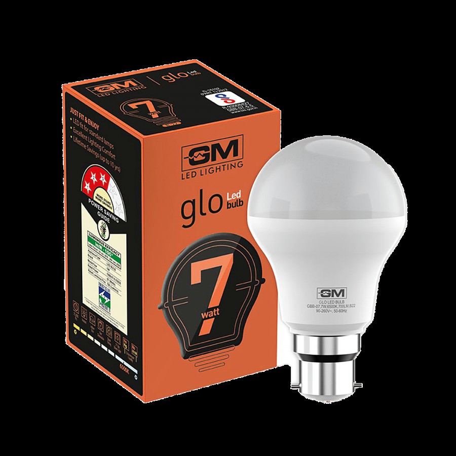 GM GLO 7 Watt LED Bulb - Energy Saving