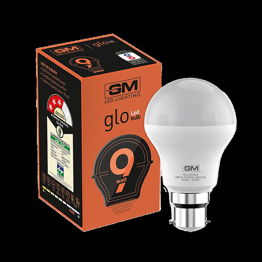 GM GLO 9 Watt LED Bulb - Energy Saving