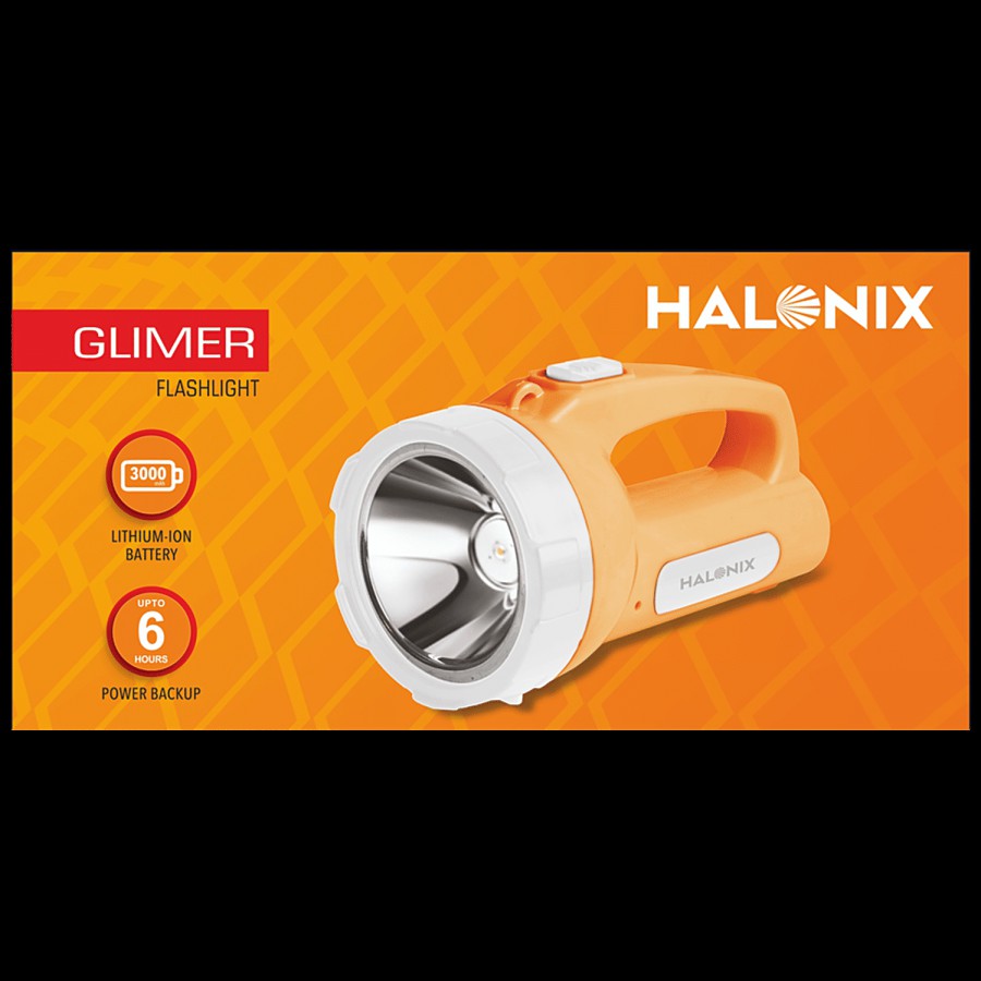 Halonix Glimer Flashlight LED Torch - Polycarbonate