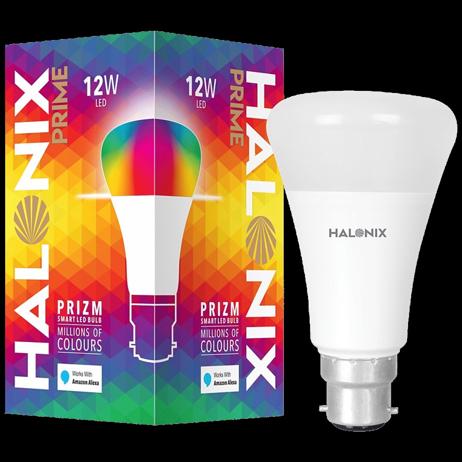 Halonix Wi-Fi Enabled Prizm Smart LED Bulb - 12W B22