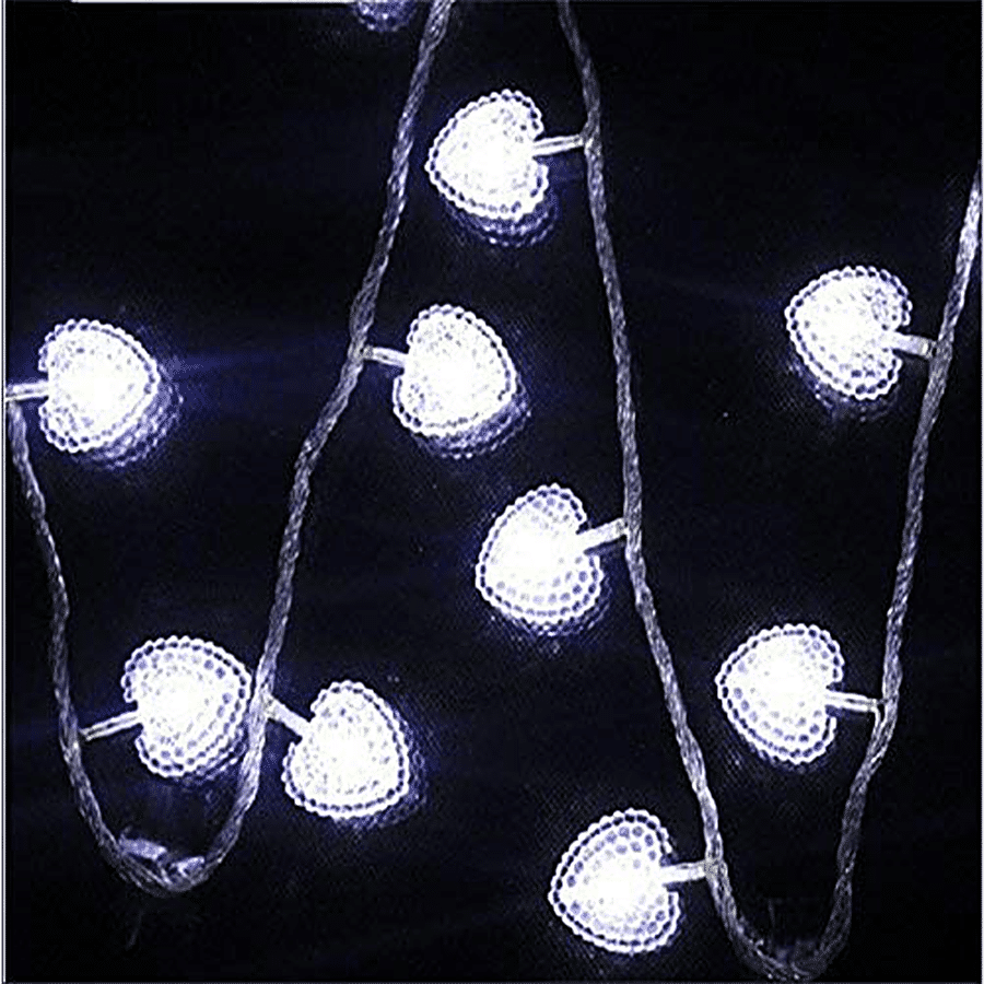 Lexton Heart Shaped String 20 LED Lights - Energy Efficient