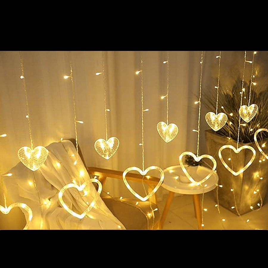 Lexton LED Heart String Light With 8 Flashing Modes