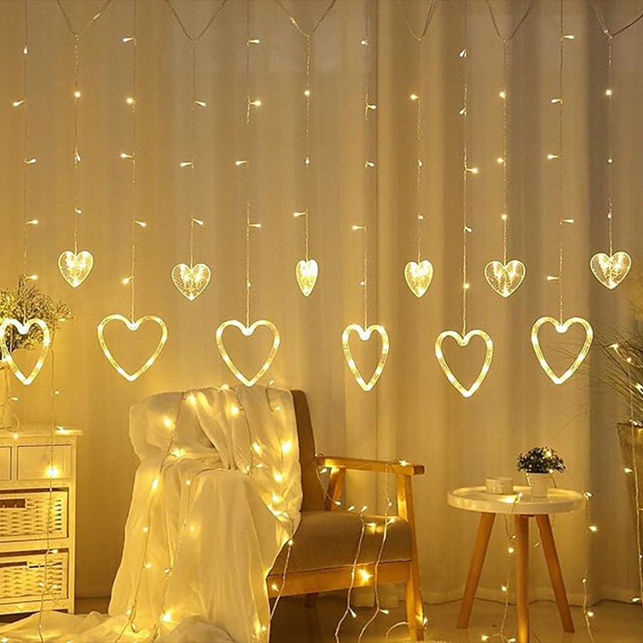 Lexton LED Heart String Light With 8 Flashing Modes