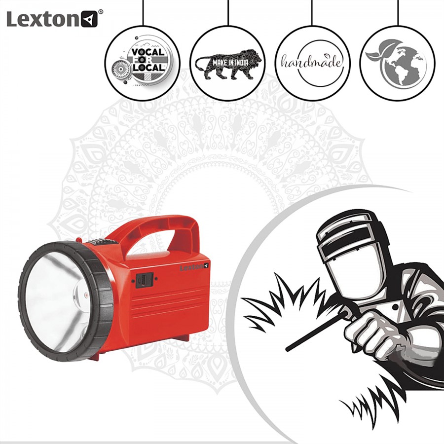 Lexton Rechargeable LED Torch - Plastic