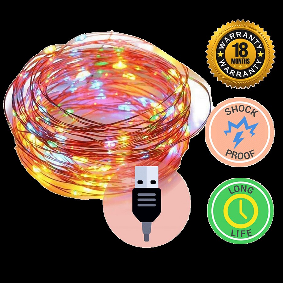 MANSAA 30 LED Copper Fairy String USB Lights