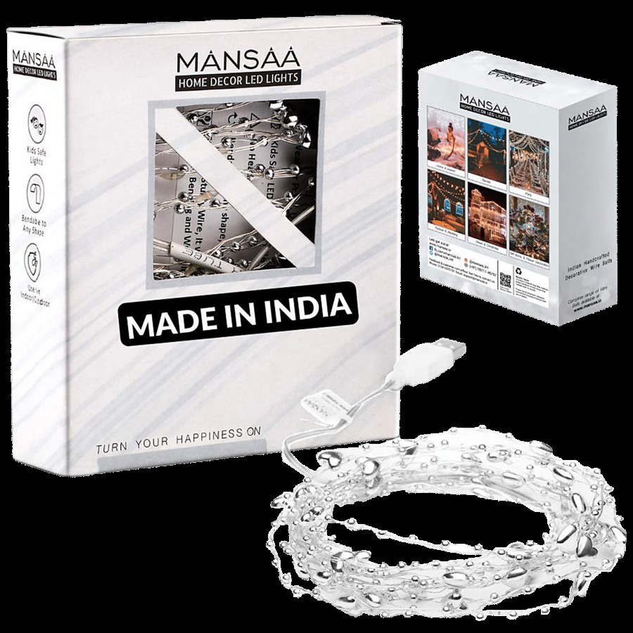 MANSAA String Lights - 30 LED Bulbs