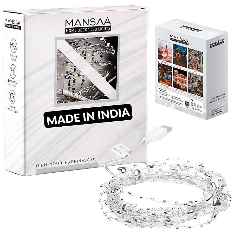 MANSAA String Lights - 30 LED Bulbs