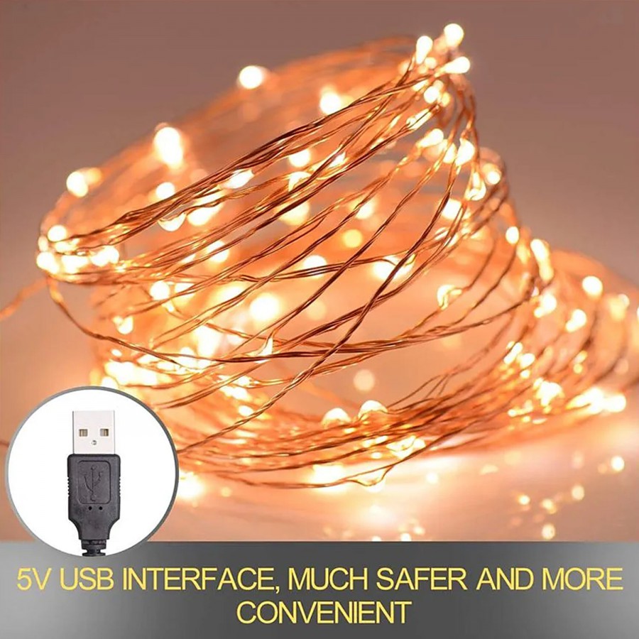 MANSAA 30 LED Copper Fairy String USB Light