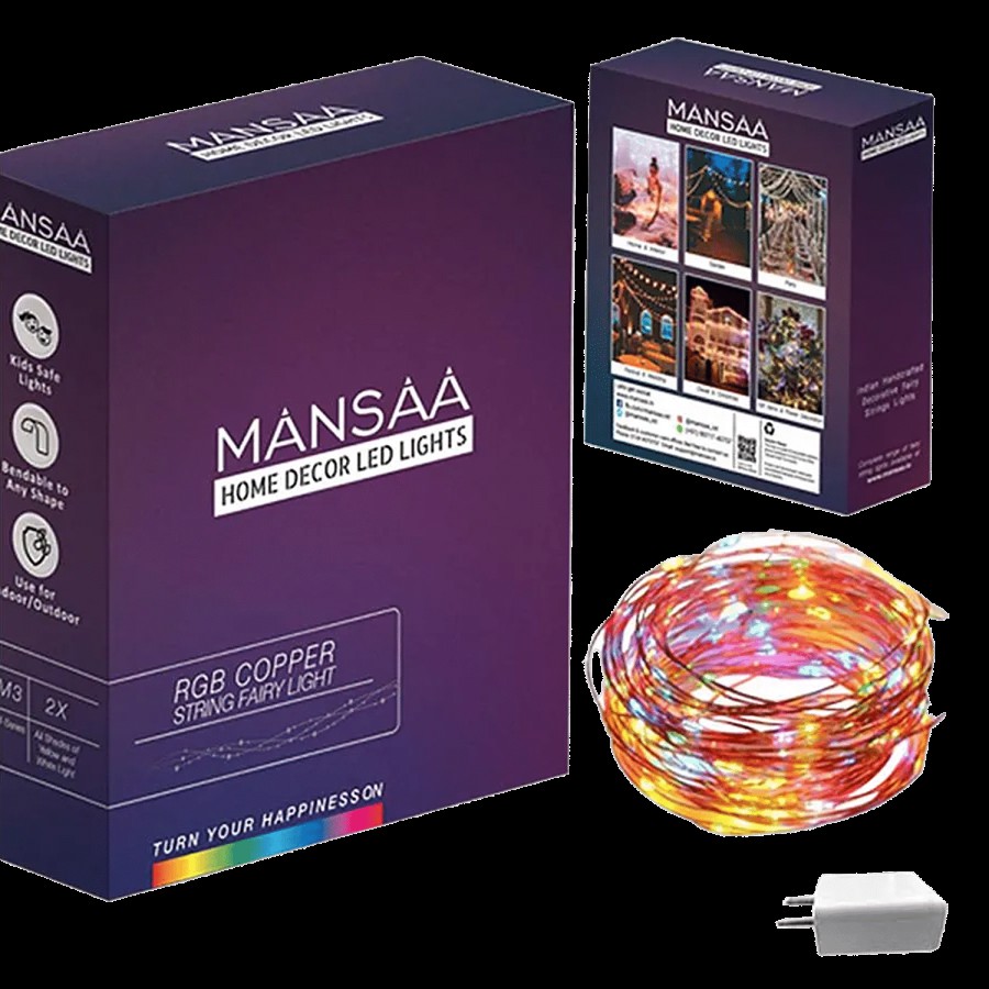 MANSAA Home Decor Fairy USB LED Lights