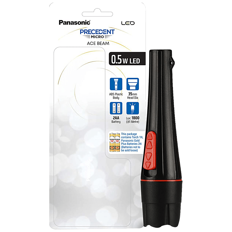 Panasonic LED LED Torch With 2AA Batteries - 0.5 Watt