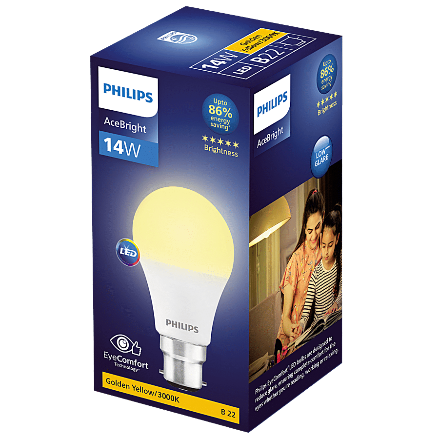 Philips Ace Saver LED Bulb 9w E27 - Cool White/Crystal White