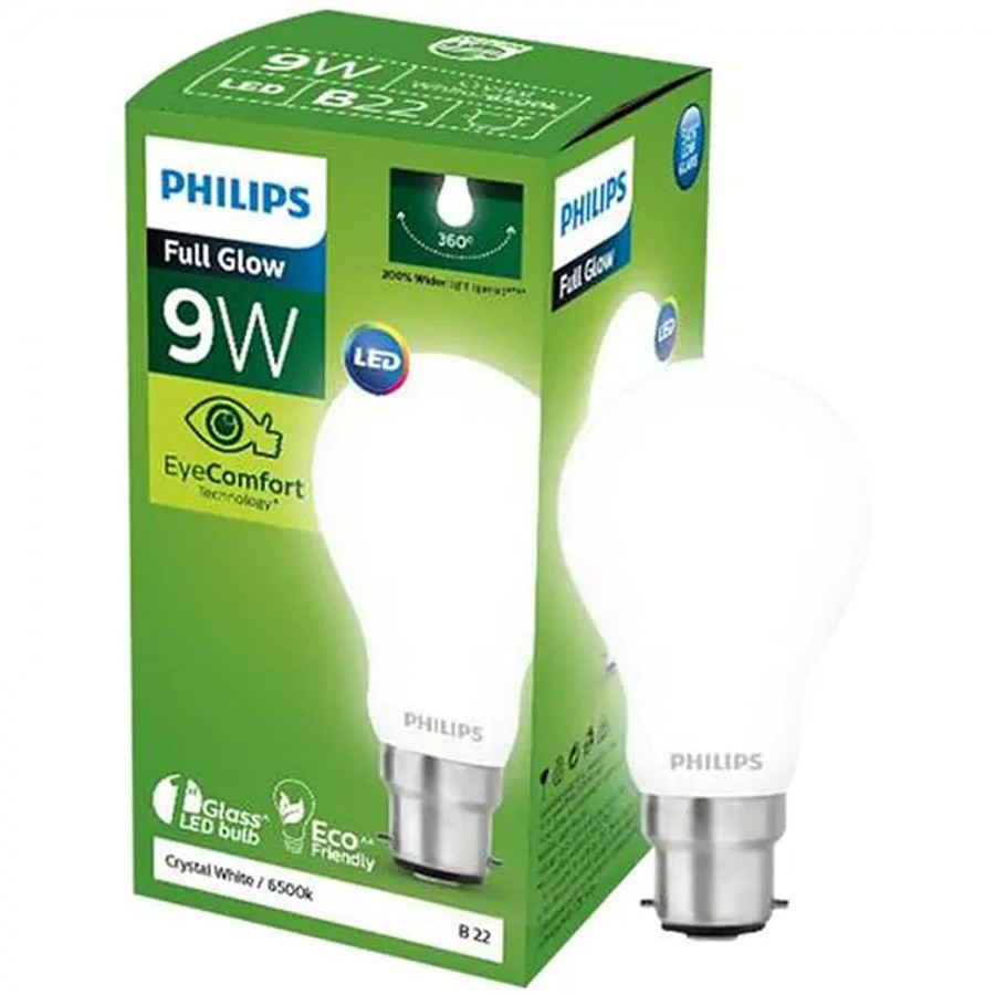 Philips Full Glow 9W LED Bulb - Crystal White