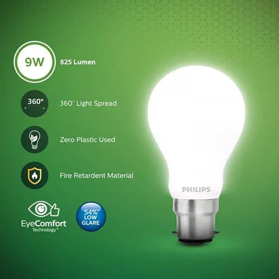 Philips Full Glow 9W LED Bulb - Crystal White