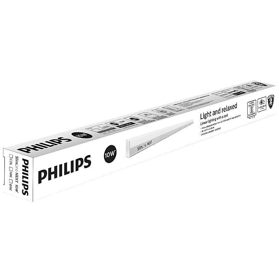 Philips LED Tubelight Slimline Next 10w 2-Feet - Cool White/Crystal White