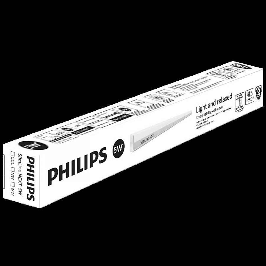 Philips LED Tubelight Slimline Next 5w 1-Feet - Natural White 4000 K