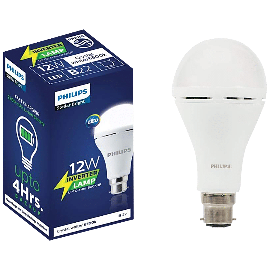 Philips Rechargeable Emergency Inverter Bulb - 12 Watt