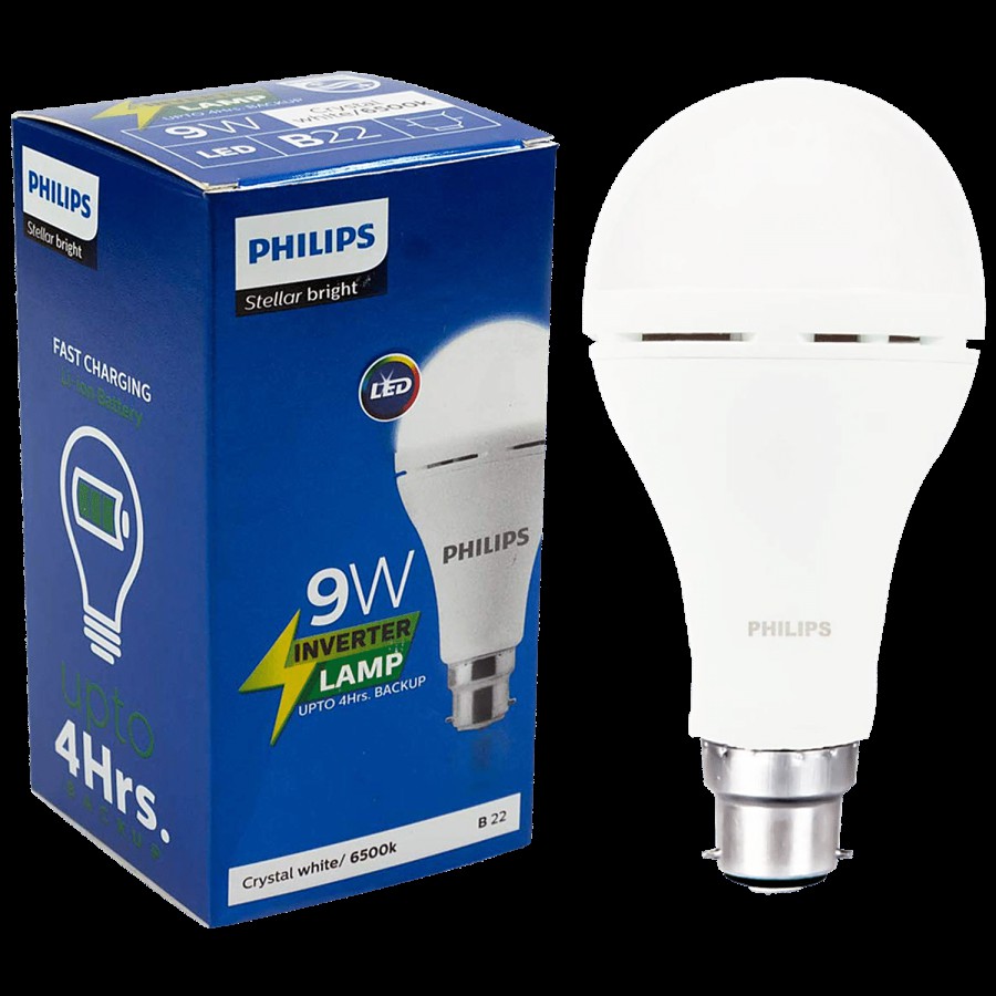 Philips Rechargeable Emergency Inverter Bulb - 9 Watt