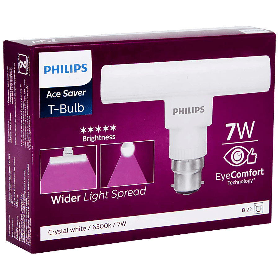 Philips T-Bulb 7w B22 - Cool White/Crystal White