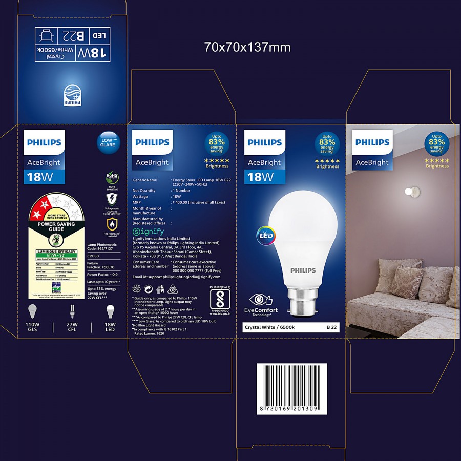 Philips LED Bulb - 18 Watt