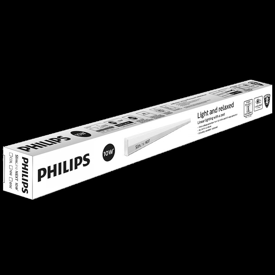 Philips LED Tubelight Slimline Next 10w 2-Feet - Warm White/Golden Yellow