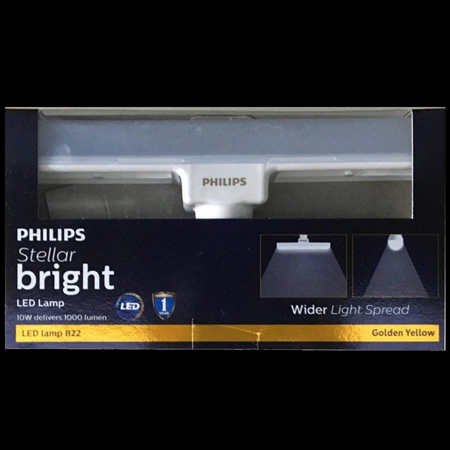 Philips T-Bulb 10w B22 - Warm White/Golden Yellow