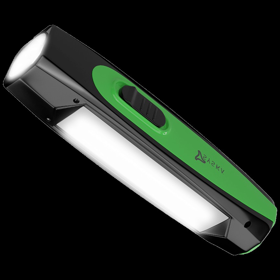 Syska Duotron Bright Rechargeable LED Torch - Plastic