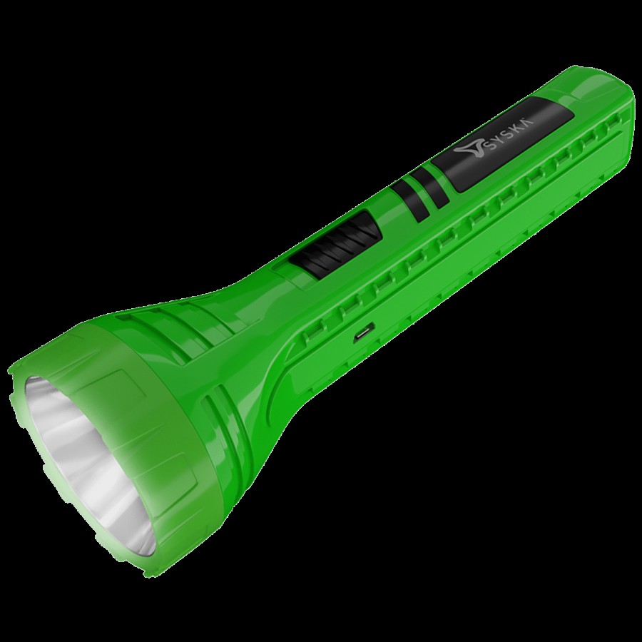 Syska Maxlit Rechargeable LED Torch - Plastic