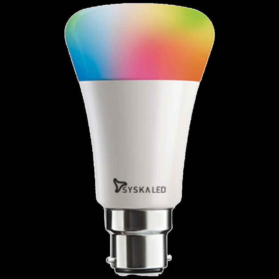 Syska SSK-SMW-12W Smart LED Bulb with Wifi-Enabled - Multicolour