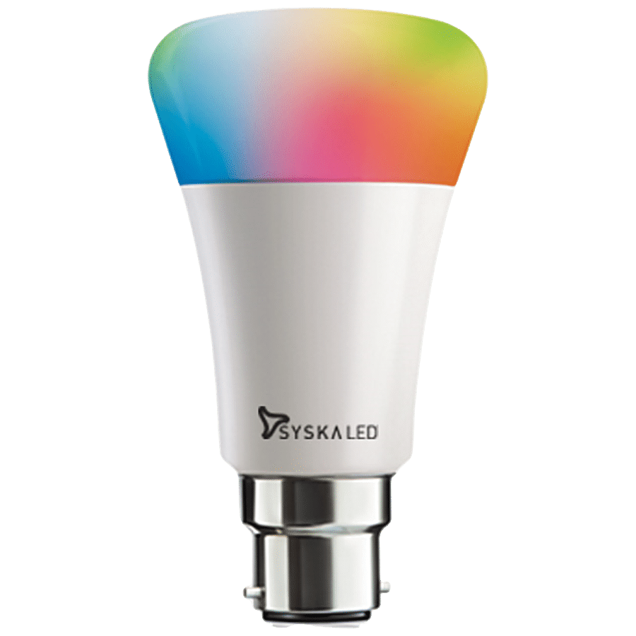 Syska SSK-SMW-12W Smart LED Bulb with Wifi-Enabled - Multicolour