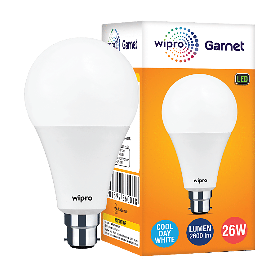 Wipro Garnet  B22 26W LED WHITE BULB 6500K CDL