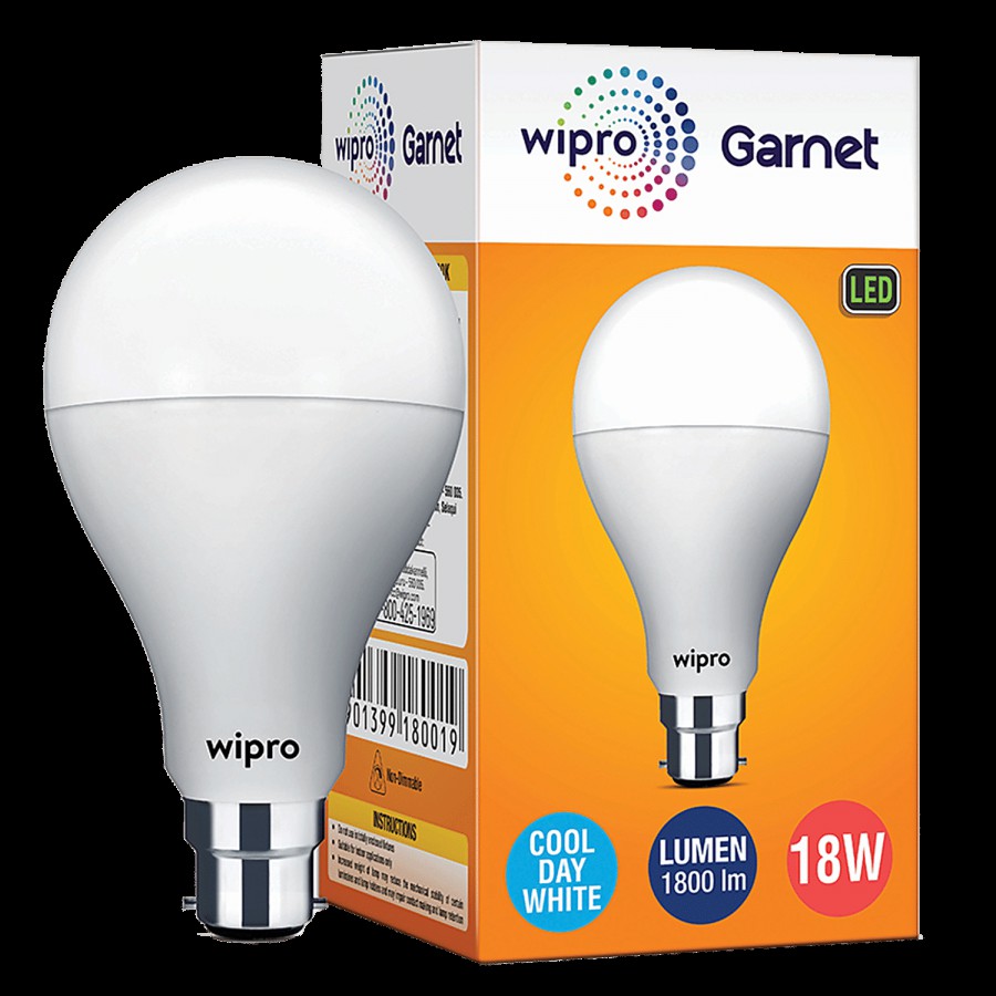 Wipro Garnet LED Bulb - Cool Daylight White