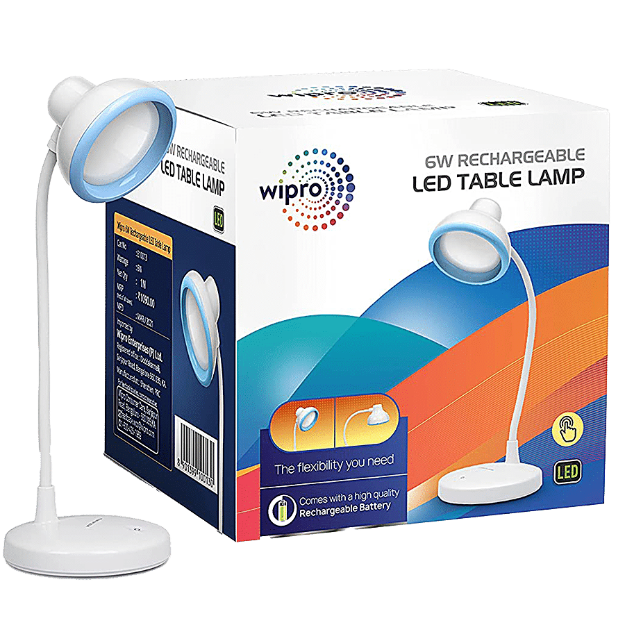 Wipro Garnet  LED Table Lamp - Rechargeable 6W