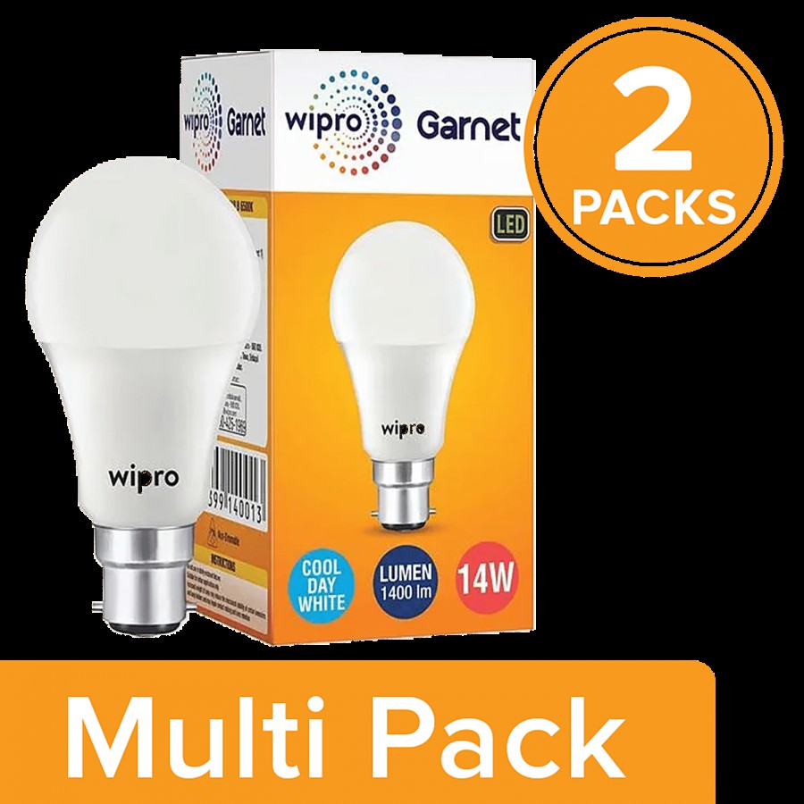 Wipro Garnet LED White Bulb - 14 Watt