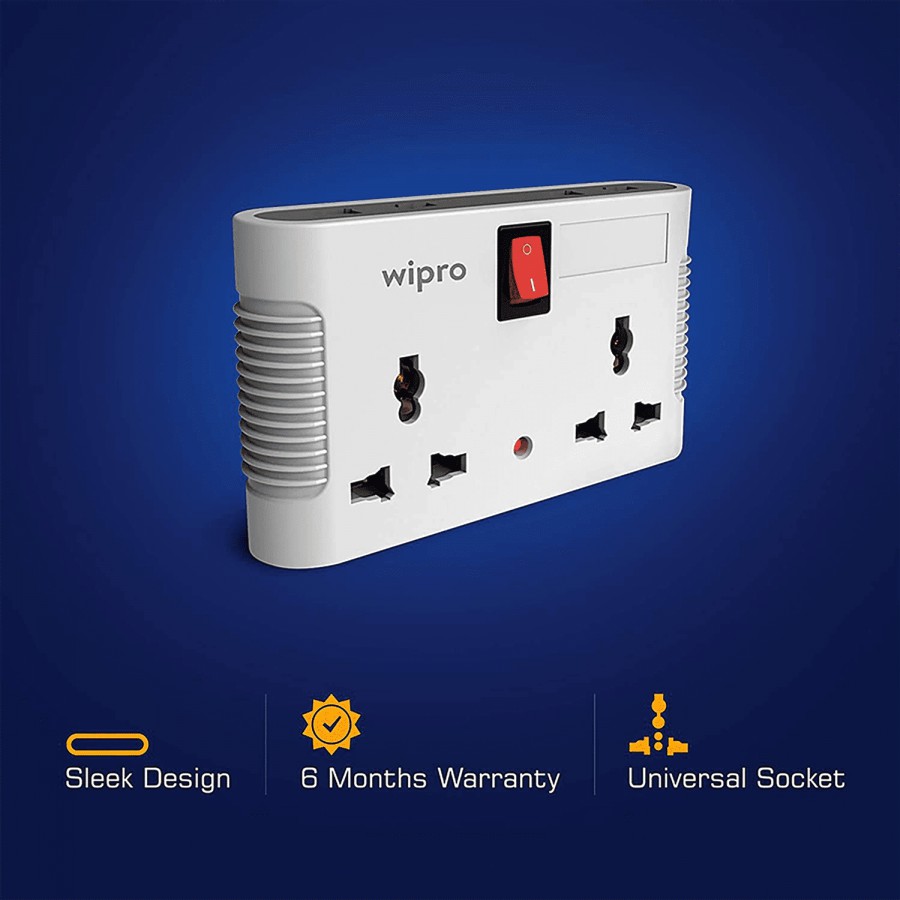 Wipro Northwest 4 Way Multi Plug - Two Universal Socket