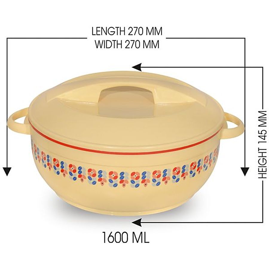 Asian Insulated Plastic Casserole For Roti/Chapati - Dlx Celebrity