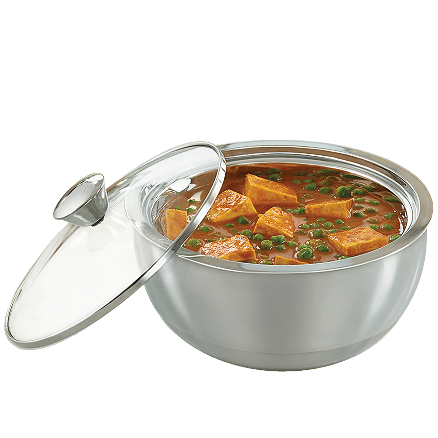 Borosil Stainless Steel Curry Server - Double-Walled