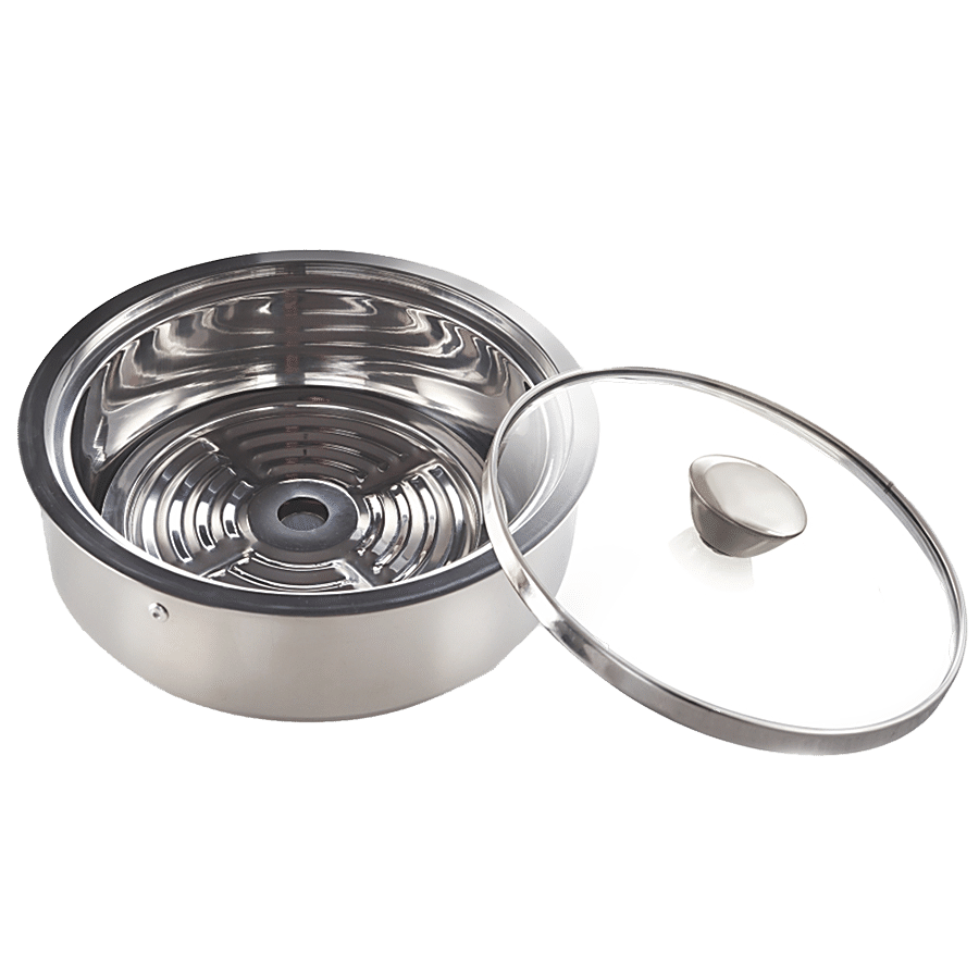 Borosil Stainless Steel Roti Server - Insulated