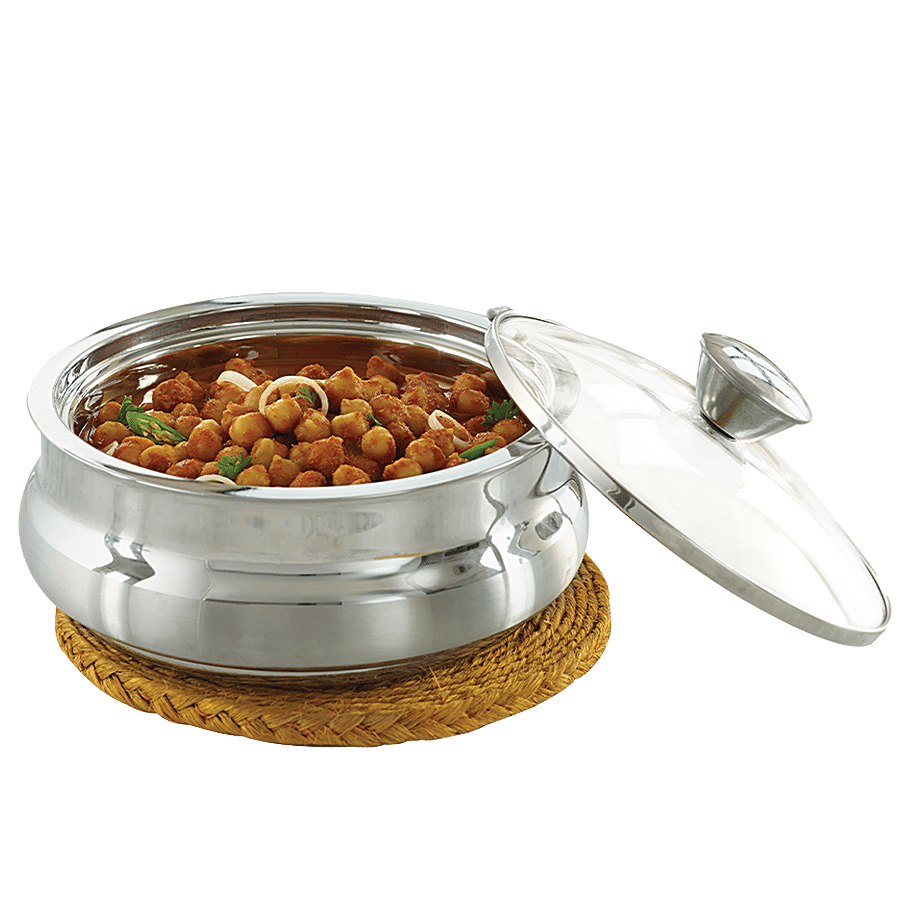 Borosil Stainless Steel Solid Idli Server - Double Wall Insulated