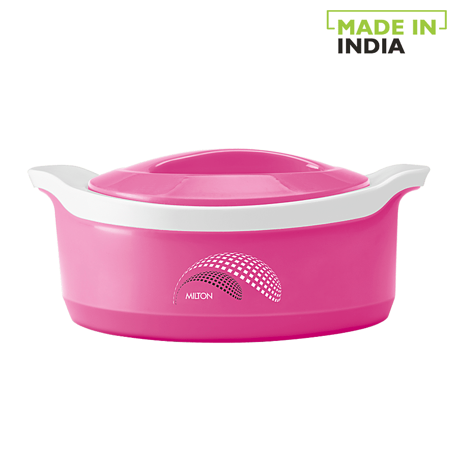 Milton New Marvel 1000 Inner Steel Casserole For Roti/Chapati - Pink